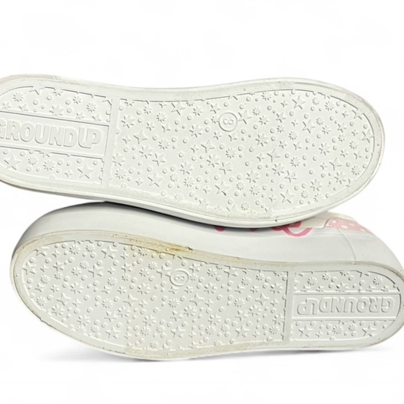 Disney Minnie Mouse Polka Dot Pink White Canvas Sneakers Low Top Girls' Size 3 - Picture 6 of 6